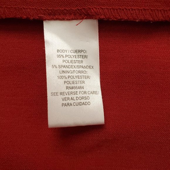 Sandra Darren Women’s Ruffle Front V-Neck Cap Sleeve Sheath Dress Size 8 - Picture 11 of 13